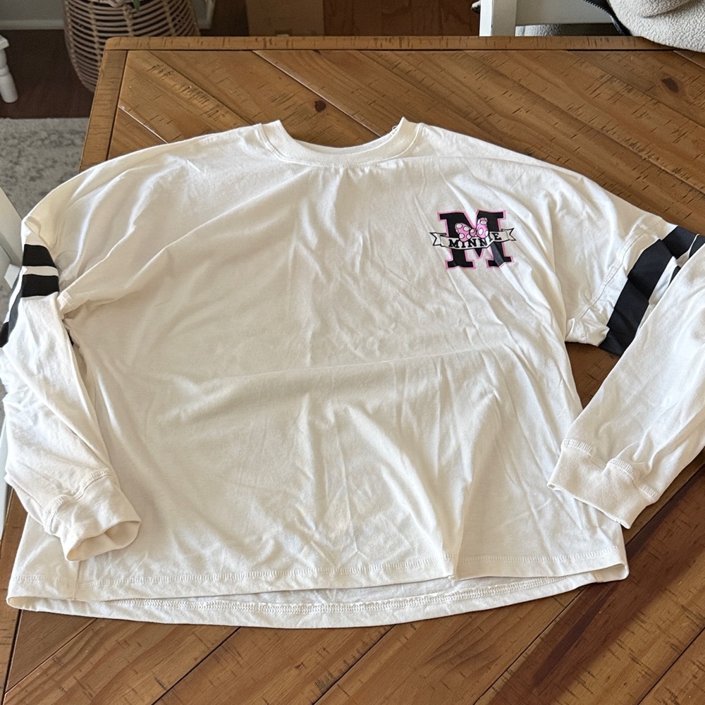 Oversized Minnie Mouse Long Sleeve Tshirt
